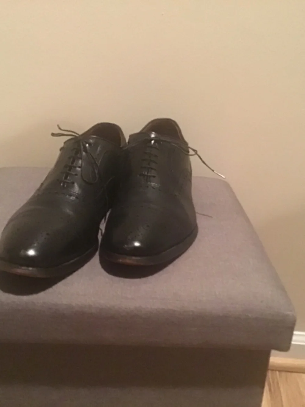 Allen Edmonds Fifth Avenue black calf cap toe oxfords size 11B